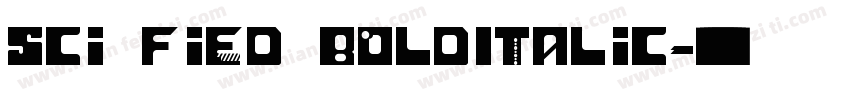 Sci Fied BoldItalic字体转换